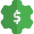 Finance and money setting with dollar sign icon