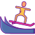 Skimboarding icon
