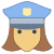 경찰 여성 icon