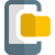 Mobile phone internal folders on an android operating system icon