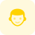 Man face with minimal expression emoticon shared in instant messenger icon