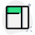 外部右侧和顶部拆分条设计框网格绿色 tal-revivo icon