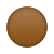 emoji de círculo marrom icon