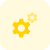 Cogs used for setting and mantinance in computer operating system icon