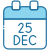 25 December icon