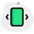 带有水平方向可移动滑块的外部操作系统接口 web-green-tal-revivo icon