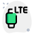 Advance LTE cellular version of smartwatch series icon