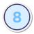 8 en círculo icon