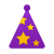 Partyhut mit Sternen icon