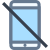 No dispositivi mobili icon