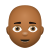 Bald Man Medium Dark Skin Tone icon