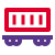 Container box train transportation facility - Rail logistic service icon