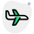 Aircraft standalone insurance coverage plan layout logotype icon