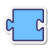 Blocco blu icon