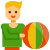 Boy Holding Ball icon