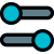 Setting toggle switchs for turing off and on devices icon