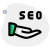 Share seo tricks and tweak isolated on a white background icon