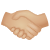 Handshake Medium Light Skin Tone icon