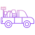 Pickup Truck With Garden Accessories icon