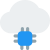 Externe-Prozessor-Technologie-auf-Cloud-Server-isoliert-auf-weißem-Hintergrund-künstliche-Farbe-tal-revivo icon
