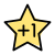 Single star rating for the below the average performance icon