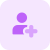 Add a patient to the profile of hospital database icon