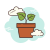 Planta en maceta icon