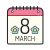 8 de março icon