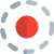 Round selection for circular diagram on design software icon