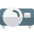 Large lens high resolution office projector device icon