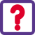 Question mark for the help and queries icon