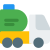 Oil delivery tanker truck isolated on a white background icon