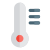 Thermometer for measuring temperature for incoming patients icon