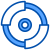 外部圆形图表信息图表和图表 xnimrodx-蓝色-xnimrodx icon