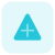 Hospital triangular sign with warning for loud horn restriction icon