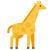 giraffa a corpo intero icon