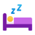 Sleeping in Bed icon