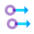 두 손가락 오른쪽으로 스 와이프 icon