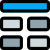 Several blocks of frame in a page setup icon