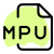 MPU Audio file saved in the layer 3 Audio Compressed audio format icon