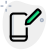 Smartphone and stylus with handwriting input feature icon