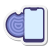 Badge NFC rond icon