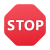 Panneau stop icon