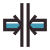 Fusionner verticalement icon