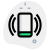 Mobile phone ringing isolated on a white background icon