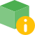 Dimension information of 3D printing cubic shape prototype icon