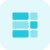 Right columb with rows table template layout icon