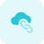 Online content with shareable cloud link layout icon