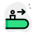Flat escalator for traveling at airport long distances icon