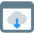 Cloud Computing download button under the landing page template icon